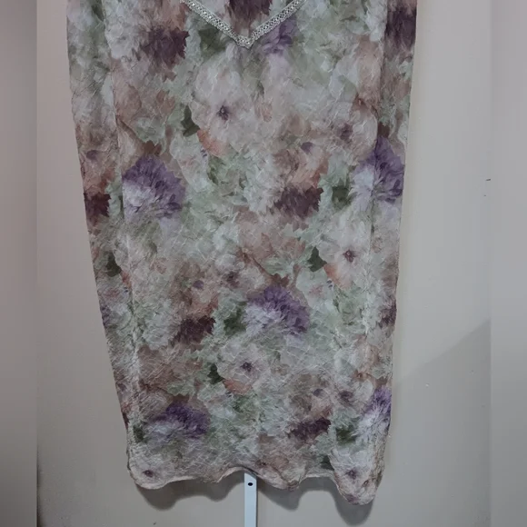 K Woman Women's (Size 24W) Green/Purple Floral Two-Piece Dress Set (NWT) - Picture 4 of 16